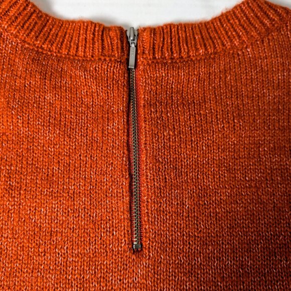 HALOGEN Women's Long Sleeve Crew Neck Knit Sweater  Size S  Burnt Orange NWT - Picture 5 of 8